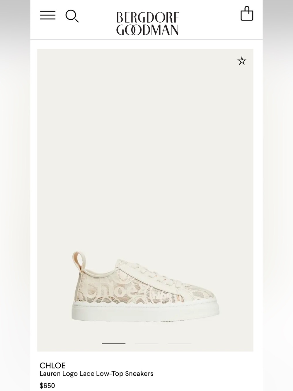 Chloe Lace Sneaker